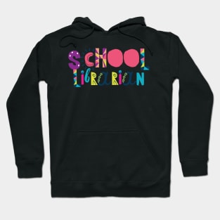 Cute School Librarian Gift Idea Back to School Hoodie